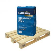 Larsen Pro Standard Set Adhesive White 20kg Full Pallet (64 Bags Fork Lift)
